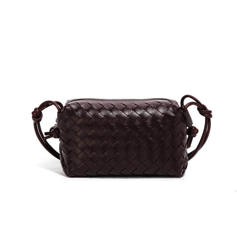 European and American Fashion Cross-Border Manufacturer Woven Small Square Women's Crossbody Casual Shoulder Phone Bag 2025 New Trend