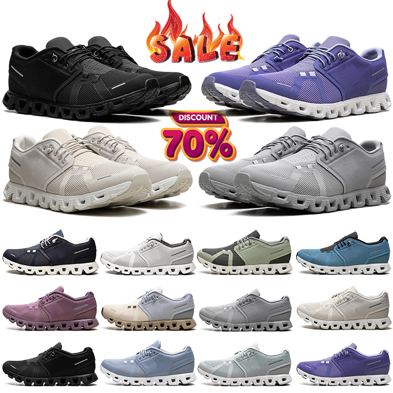 designer sneakers ons cloud mens womens fashion running shoes trainers 5 comfortable Breathable platform flat white black beige grey outdoor sports runner shoe