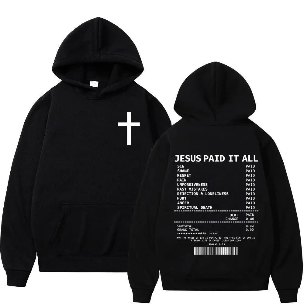 Jesus Christian Bible Men Plus-size Hoodie Harajuku Classic Casual Y2K Street Simple Autumn Winter Fleece Long-sleeve Sweatshirt 251211