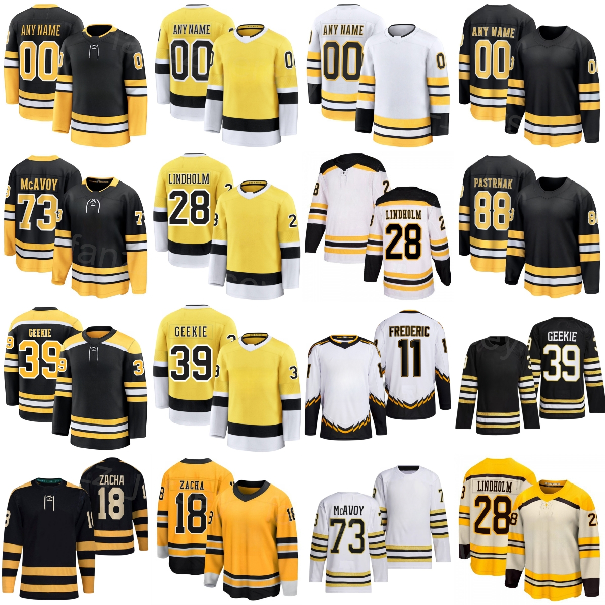 2026 Hockey Stadium Series 88 David Pastrnak Jersey Woman Mans Kids 39 Morgan Geekie 18 Pavel Zacha 28 Elias Lindholm 73 Charlie McAvoy 71 Viktor Arvidsson Custom