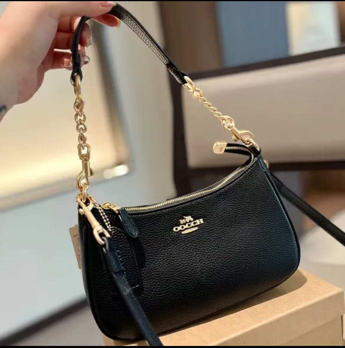 High quality Teri Bag teri purse designer bag lady hobo wallet shoulder bag vintage floral print quality leather zipper chain women teri soft bag mini crossbody bag