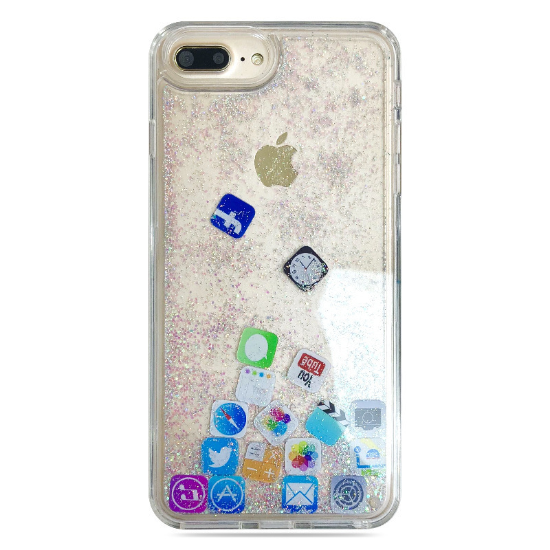 Compatible with Sand Apple 16/17 Pro Max Phone Case App Icon iPhone 15 Plus Flowing Liquid 14 Trendy
