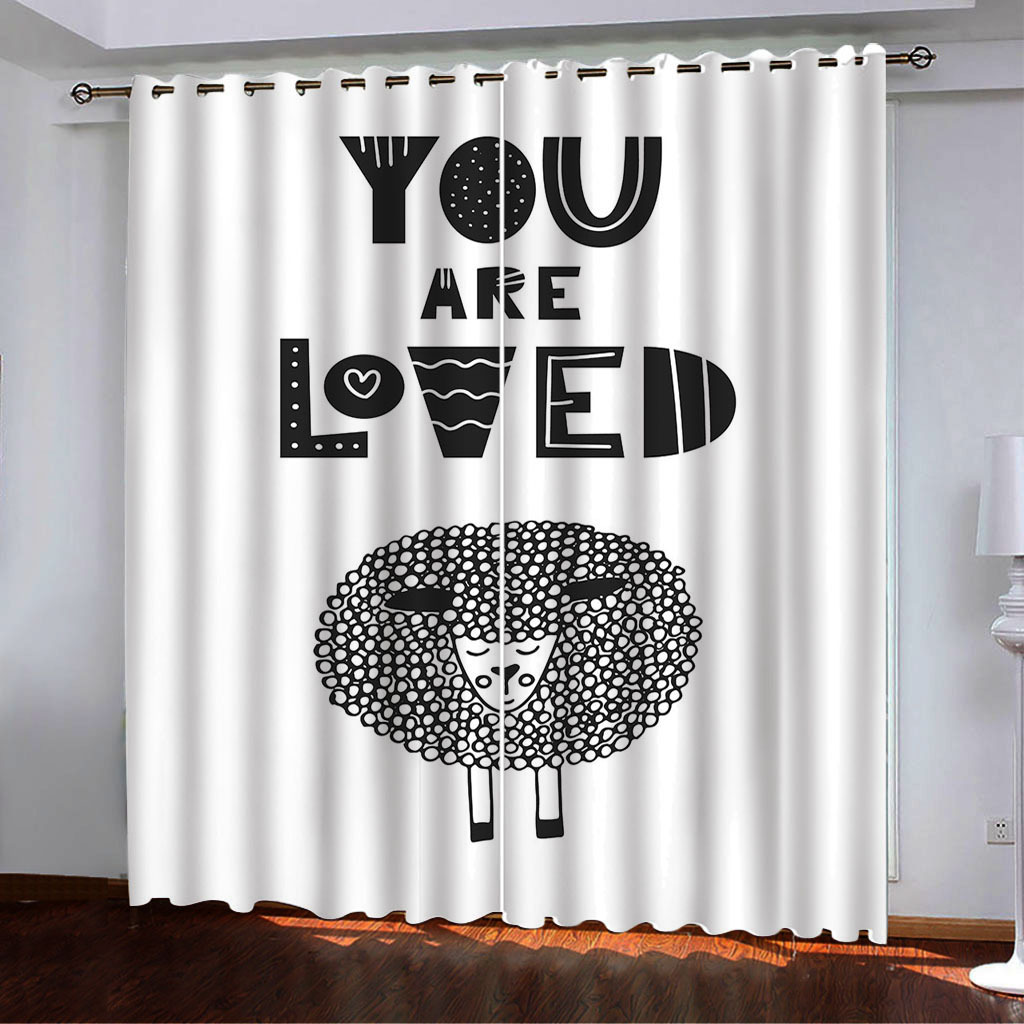 YL-37999 Floral Printed High-Density Blackout Curtain 3D Digital Printing Available for Cross-Border Trade, Custom Designs Accepted.