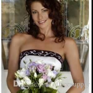 Vintage White Purple Satin Wedding Dresses New Strapless Pao Embroidery Vestido De Novia A Line Corset Back Chapel Train Bridal Gowns BO9684