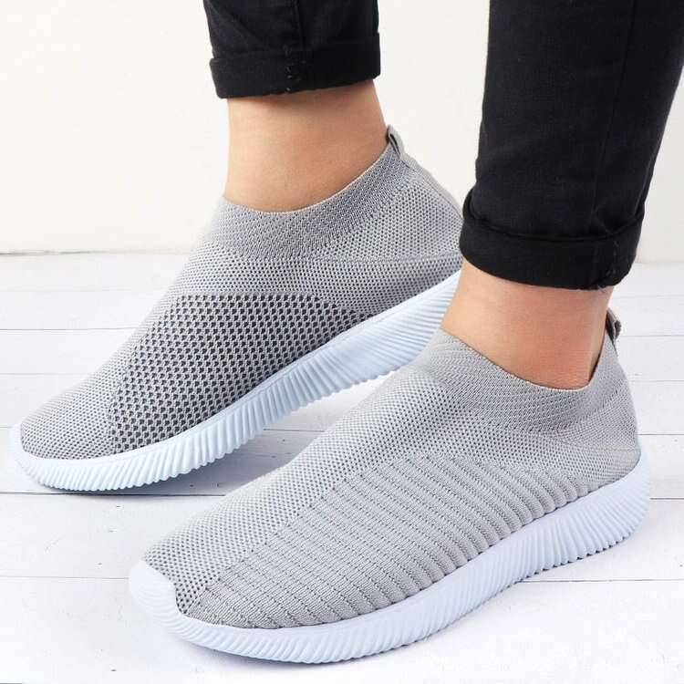 Flyknit Single New Breathable Lightweight Sneakers Summer Mesh Slip-On Casual Shoes - view 4