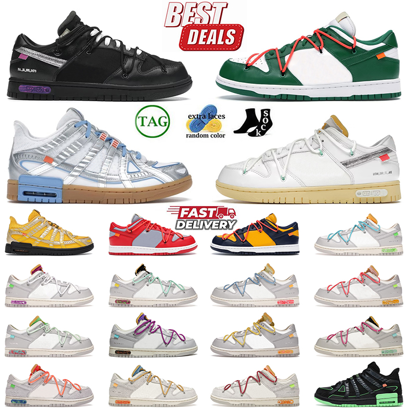 Designer off whiteshoe casual shoes dunksnike low top flat sneakers plate-forme vintage UNC University gold green srike white mens womens loafers trainers dhgates