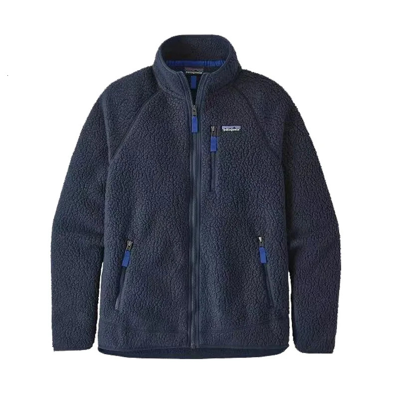 Unisex American Style Fleece Jacket Stand Collar Lamb Velvet Polyester Fiber Outdoor Sport Hiking Thickened Autumn Winte 251114