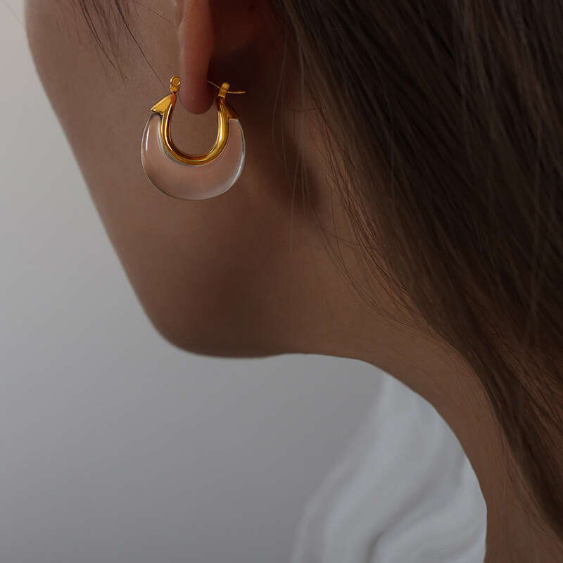 Women's Vintage Style Personality Niche Earrings: 18K Gold/Silver Plated Titanium, Elegant Simple Versatile, Valentine's Day Gift & Fashion 