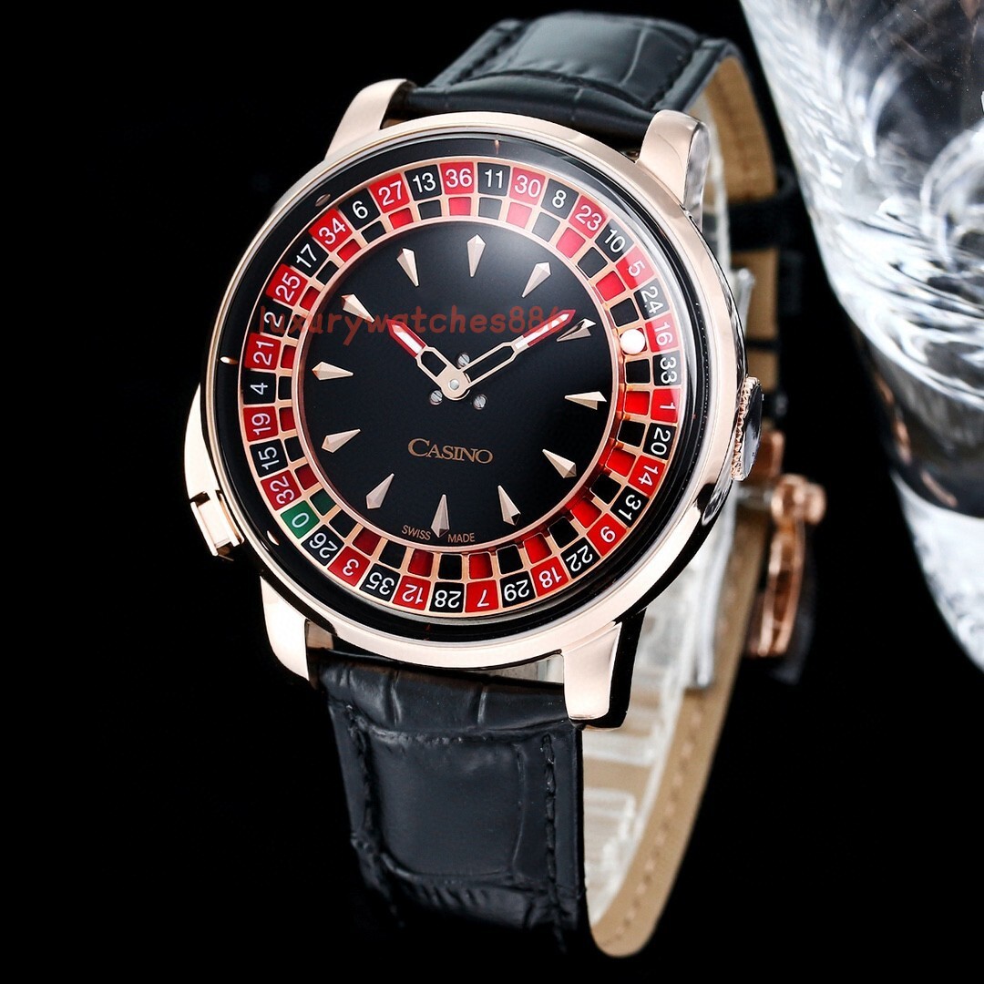 High-quality new men's casino mechanical automatic watch, 44mm, sapphire crystal, water-resistant classic designer watch, symbol of fashionable men's status