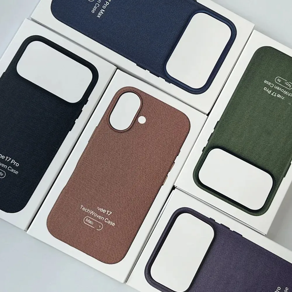2025 Offical Magsafe TechWoven Phone Case For iPhone 17 Pro Max 17pro 17 Air Cases Wireless Charging Back Cover With Box