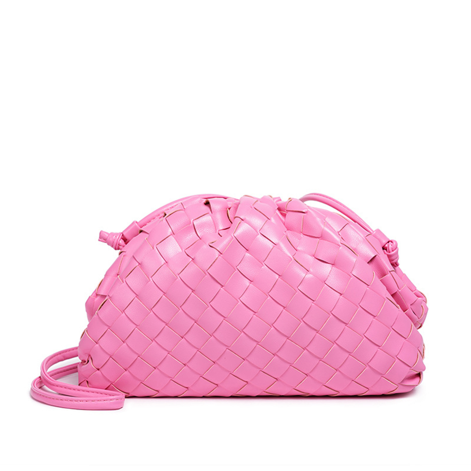 2025 New Korean-style Fashion Woven Handheld Cloud Dumpling Bag Trendy Commuting Versatile Single Shoulder Crossbody Clip Bag