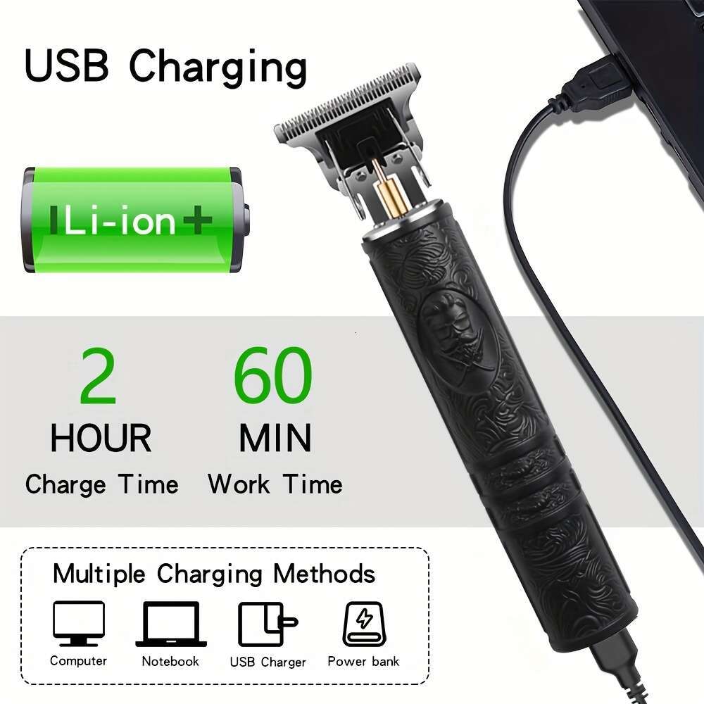 4-In-1 Rechargeable Grooming Kit For Men Clipper Electric Foil Shavers And Beard Trimmers, Ear, Nose Hair Trimmer Set, USB Charged - Perfect Holiday O