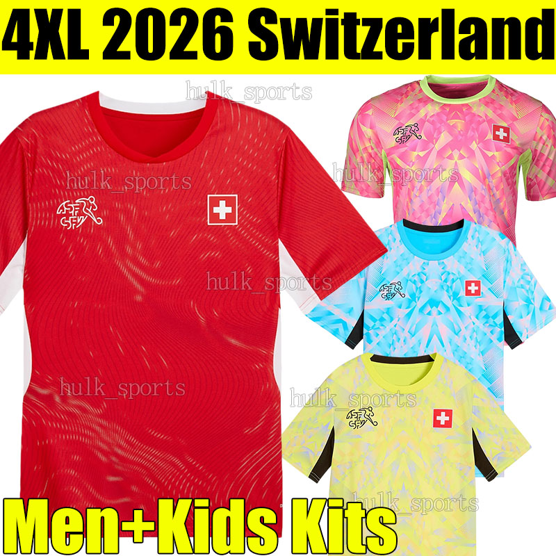 2026 Switzerland EMBOLO Soccer Jerseys 2027 NDOYE MANZAMBI VARGAS ZEQIRI RIEDER FREULER SIERRO MUHEIM AKANJI ELVEDI WIDMER ITTEN ZAKARIA Football Shirts
