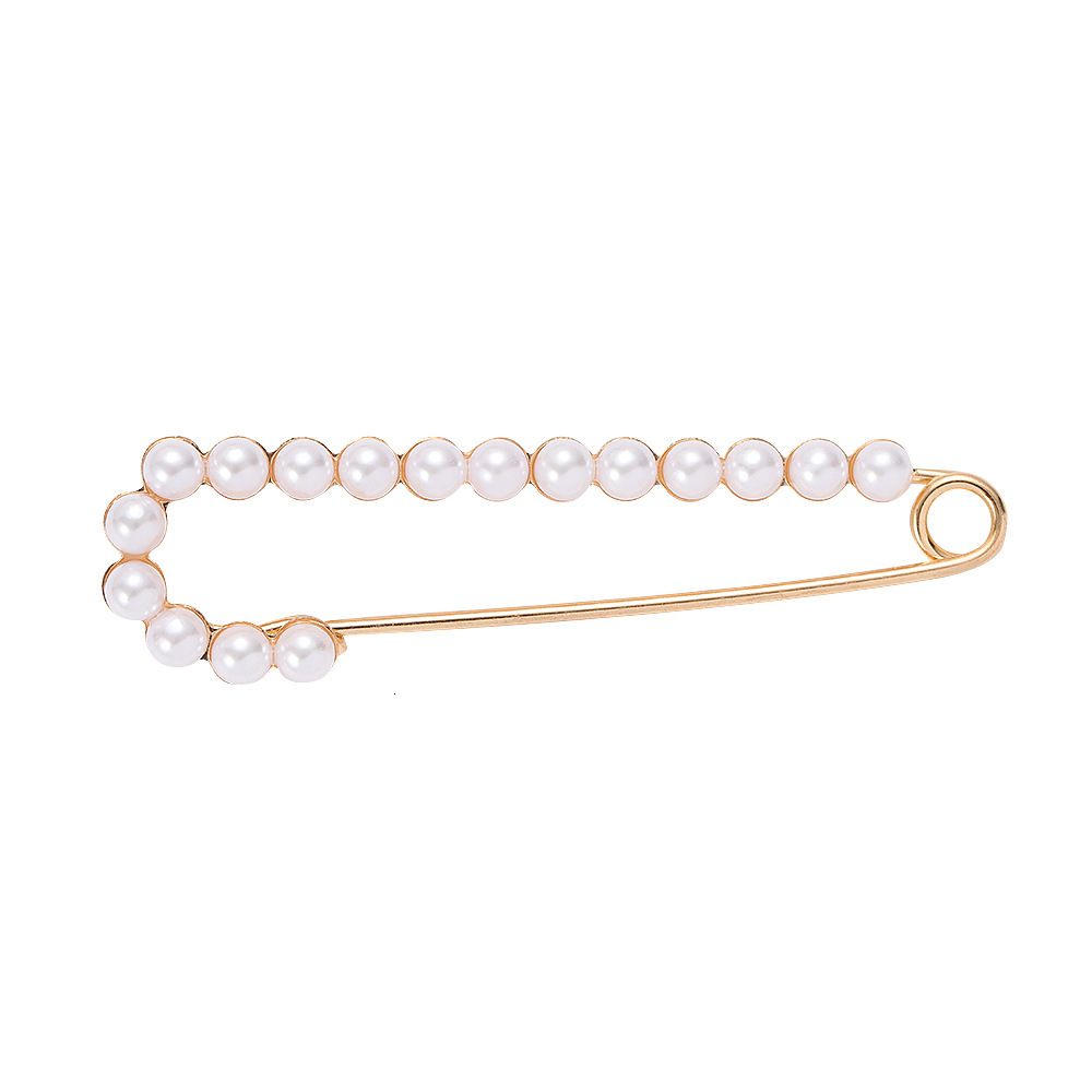 Brooch Clothing Decoration Pin Pants Waist Cinching Tool Waist Cinching Pin Pearl Buckle Pin Anti-Exposure Fixing Clothing Accessory