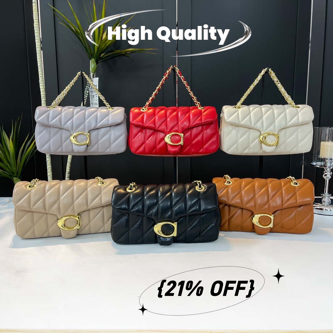 Luxury Fashion Tabby Bag Smooth Leather Tabby Shoulder Bag Designer Handbag Women Chain Crossbody Bag Tabby Purse