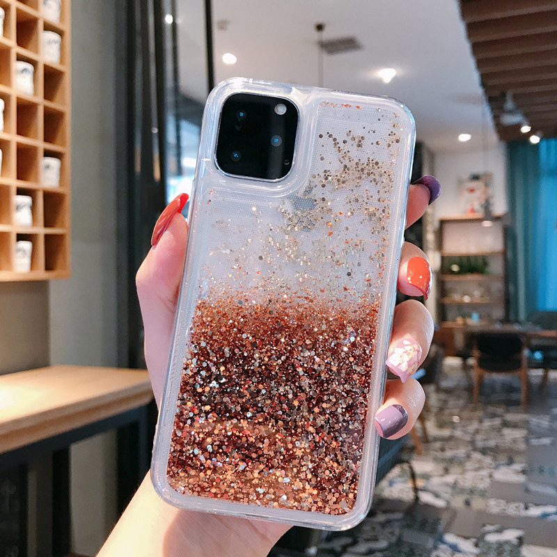Liquid Star Sand Phone Case Compatible with iPhone 16 Plus Apple 17 Pro Max Flowing Glitter 15 Soft 14