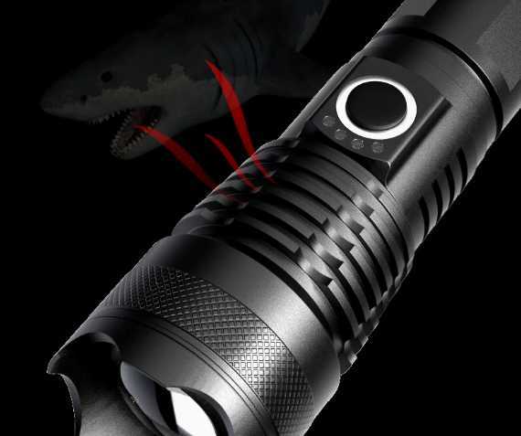 Flashlight powerful light bursts laser gun long-lasting rechargeable outdoor tactical multi-functional mini white laser flashlight H251219
