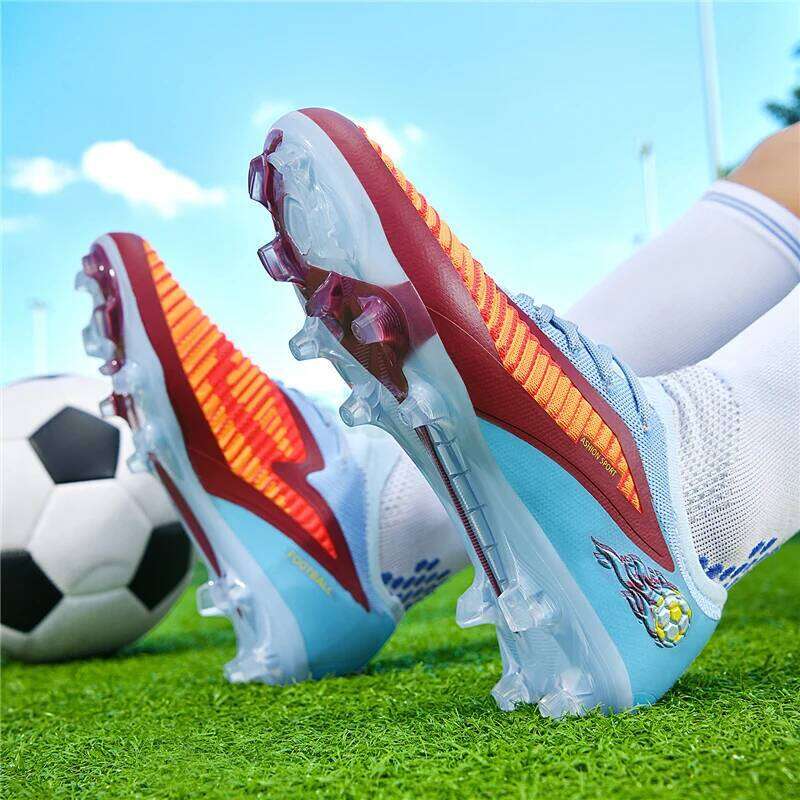 8535 Mens Shoes Training TF/FG Outdoor Sport Football Boots Adult Long Spikes Non Slip Match Soccer Cleats 35-45