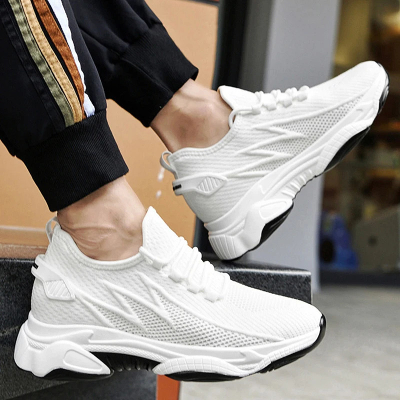 Sneakers Men Elevator Shoes Height Increase Shoes For Men Casual Insole 10cm 8cm 6cm Optional Heels Moccasins Taller Male Sports 251217