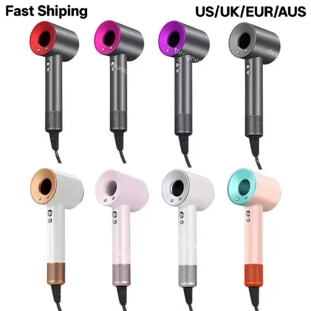 Hair Dryer Professional Dryer Blow Dryer Electric Hair Drier Air Wrap Ceramic Ionic Tourmaline Air Blower Secadora Quick-dry Salon Barber Leafless Powerful Safety