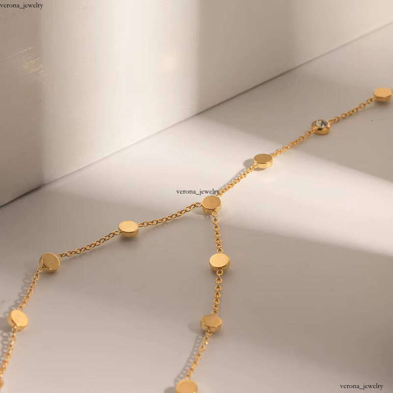J & D Jewelry Exquisite 18K PVD Gold Plated Sterling Silver VVS Moissanite Long Y-Shaped Chain Necklace - view 4
