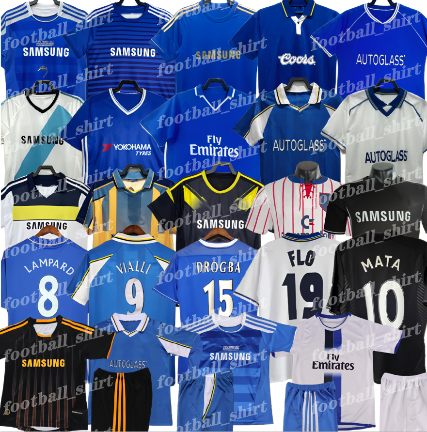 HAZARD Retro soccer jerseys DROGBA LAMPARD 11 12 13 ZOLA CRESPO TORRES BALLACK TERRY IVANOVIC DAVIID 03 04 05 06 07 08 Men kids kit football shirt uniform