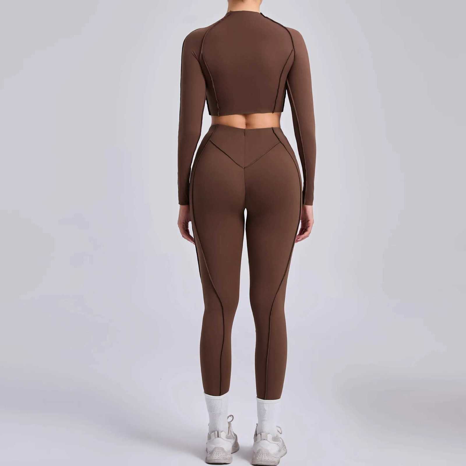 Seamless Yoga Sets Sports Fitness High Waist Hip-lifting Skinny Breathable Outdoors Running Workout Clothing Gym Suits for Woment251219