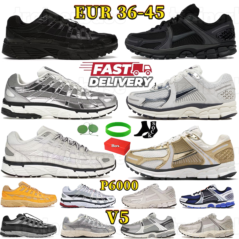 vomero 5 With Box Designer Casual shoes p6000 men trainer photon dust pink foam black metallic silver obsidian summit white V5 womens outdoor Recreation sneakers