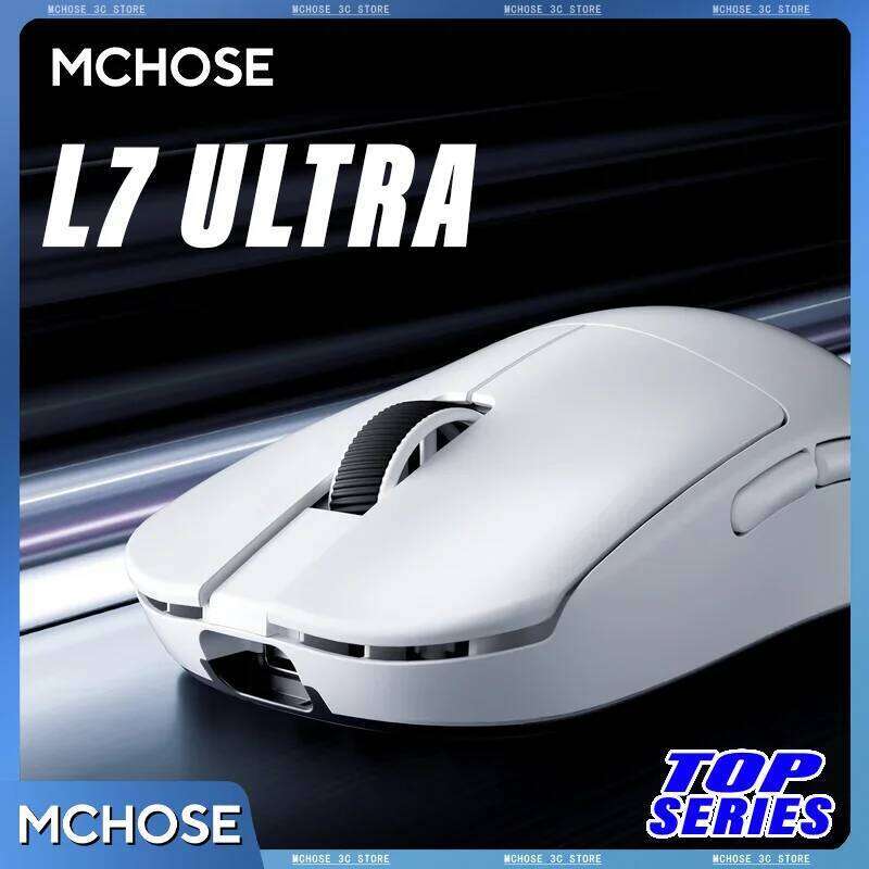 Official MCHOSE L7 Ultra Wireless Gaming Mouse PAW3950 E-Sport Sensor Realtek Flagship Master TOPSPEED 8K Polling Rate 39g Mice 25L1219