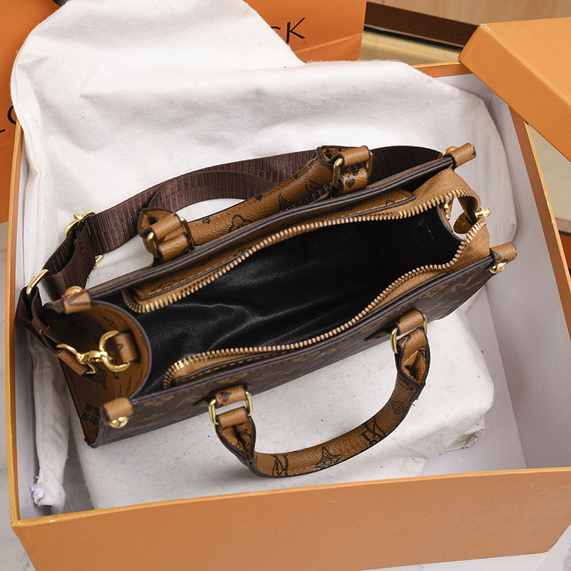 Free Shipping Fashion Bags Totes Light luxury Vintage vintage flower 2026 fashion handbag with one shoulder diagonal cross