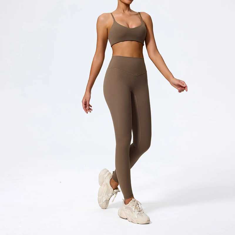 Ctenkevet Summer Women 2Pcs Sleeveless Sports Set Female Gym Two-piece Yoga Set High Waist Breathable legging Sportswear Woment251219