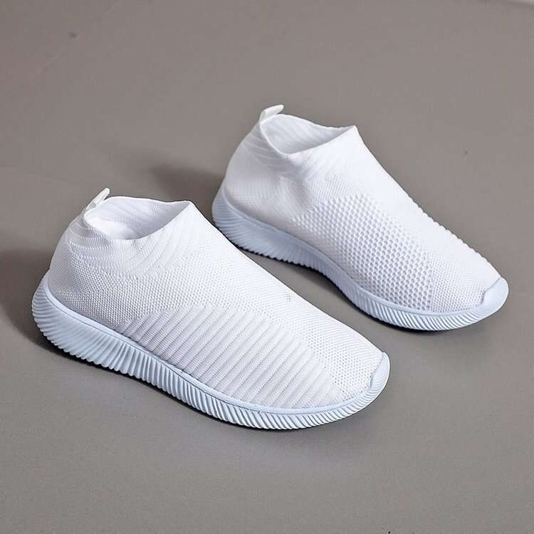 Flyknit Single New Breathable Lightweight Sneakers Summer Mesh Slip-On Casual Shoes - view 7