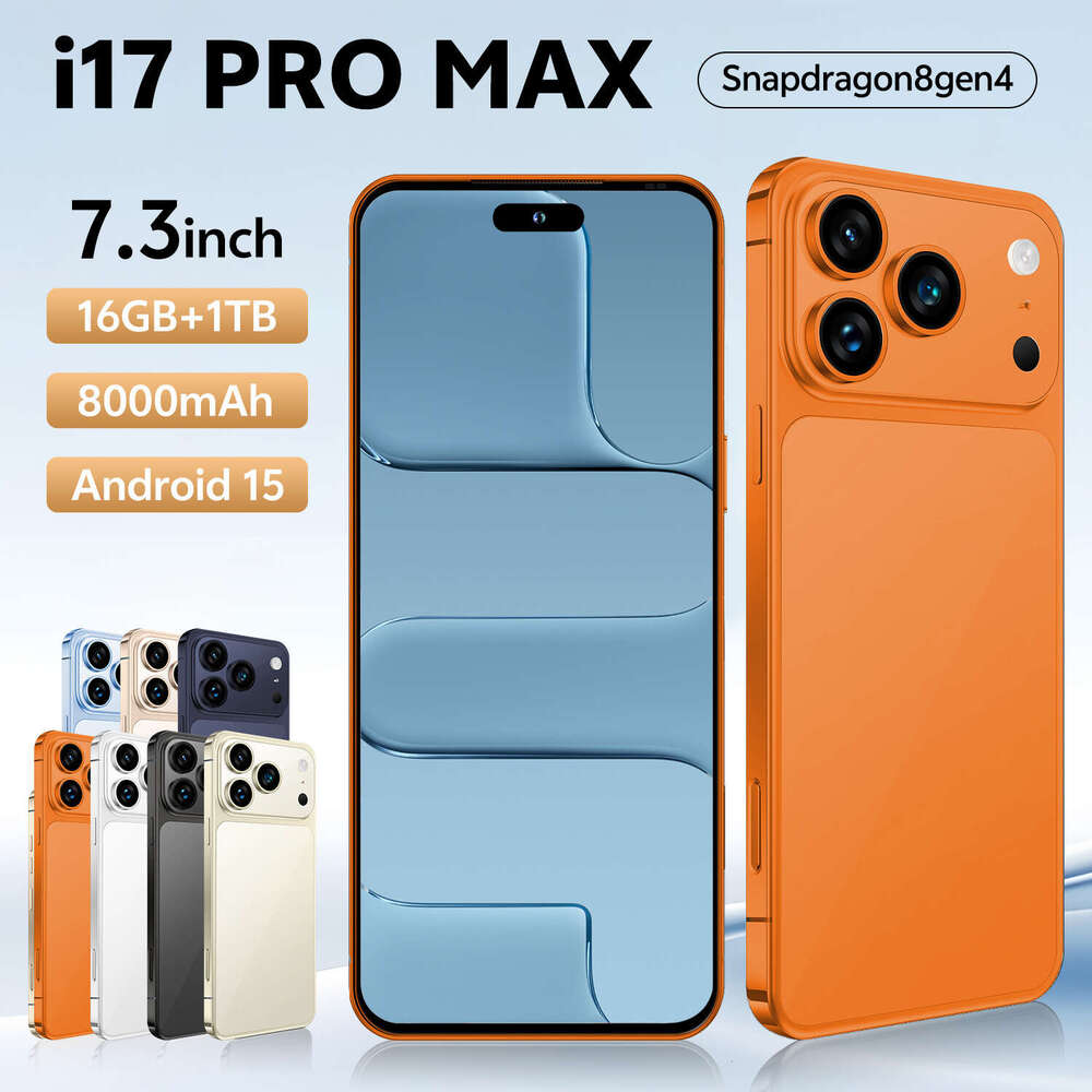 New I17 Pro Max Phone 7.3 Inch 16+1T Android Smartphone Source Manufacturer Available For Dropshipping