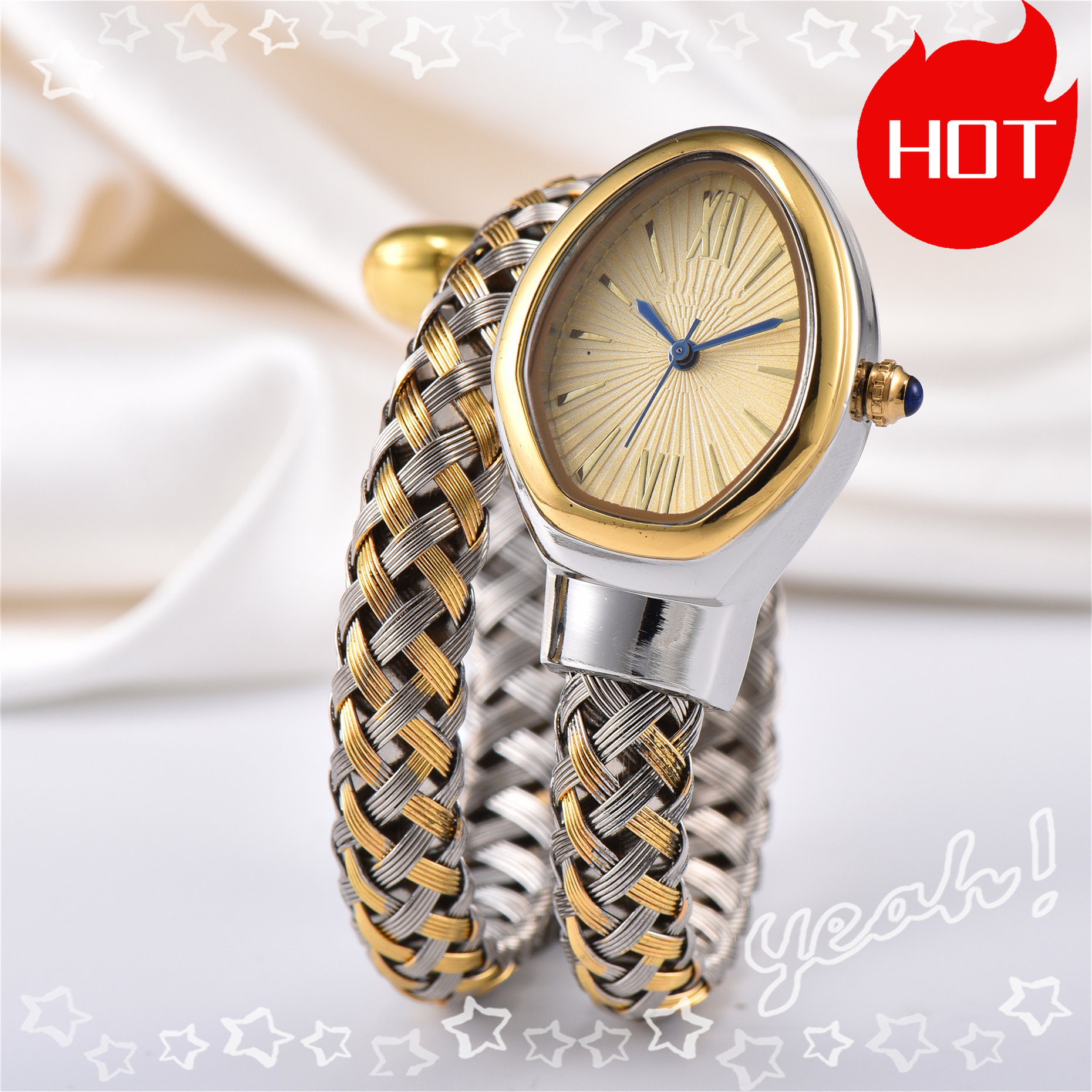 Women SERPENTIity Model Sport Snake watch Quartz automatic movement Luxury lady Watches Business Stainless Steel Man Square womens Wristwatches#137
