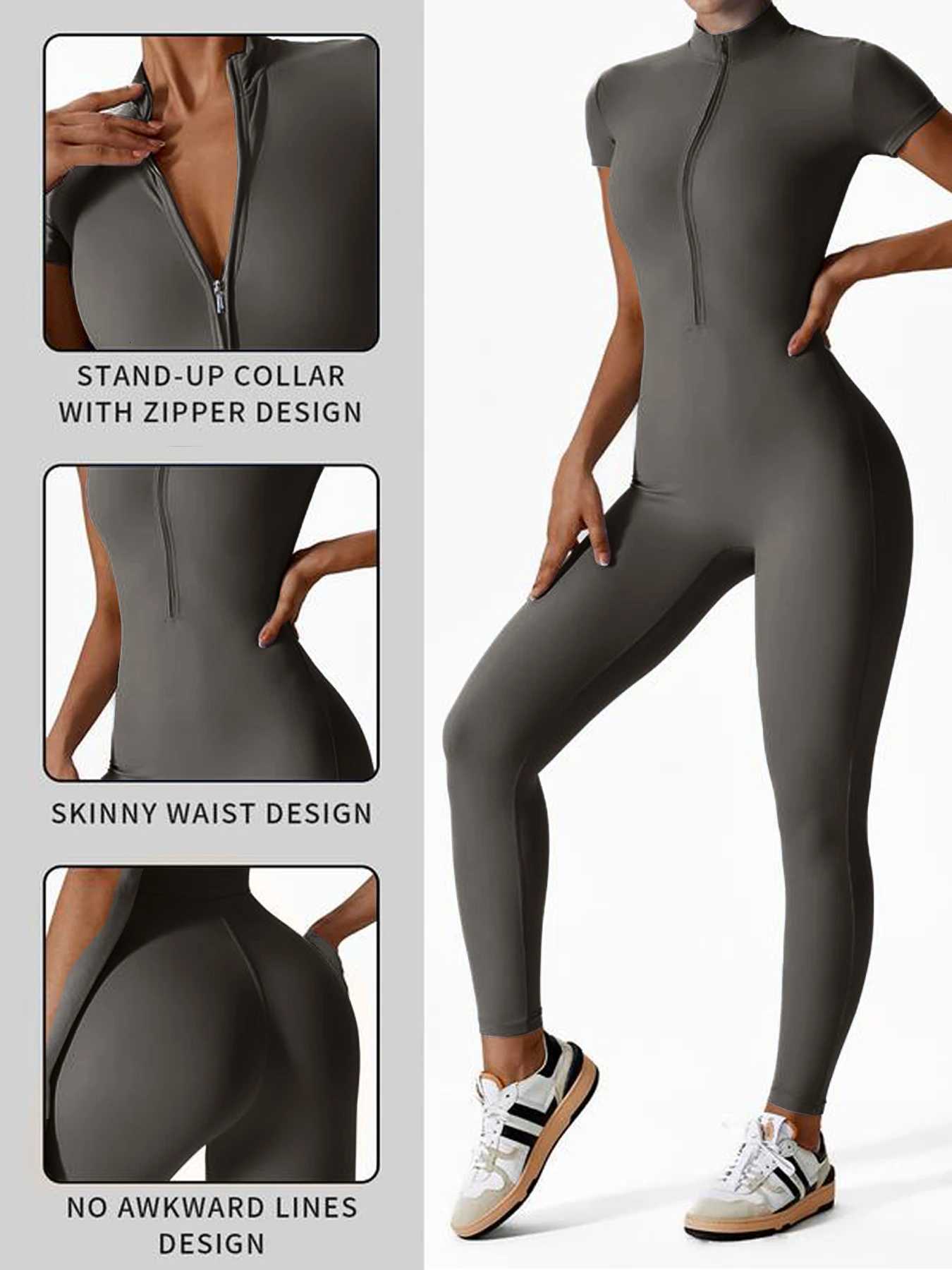 New Yoga Clothes Suit Workout Sports Set Women Bodysuits Gym Set Women Training Siamese Fitness Jumpsuit Female Sportsweart251219