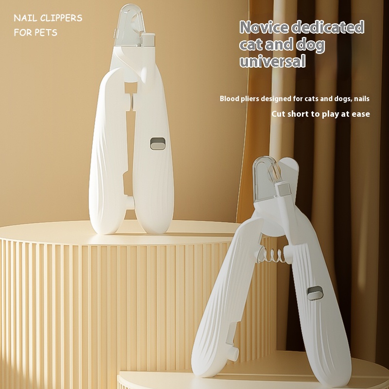 Pet Bloodline Nail Clipper with High-Brightness LED Light & Splash-Proof Shield