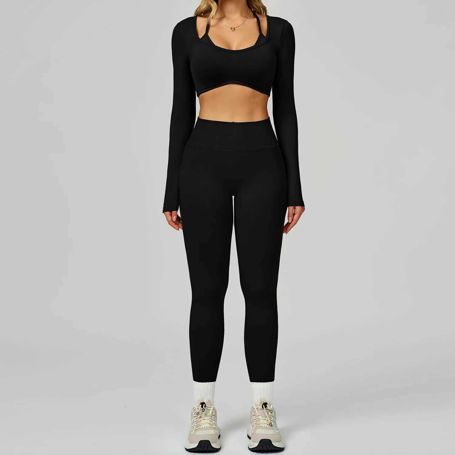 Seamless Sportswear For Women Tracksuits Yoga Set 2PCS Gym Workout Clothes Fitness Outfits Sports Bra Leggings Athletic Weart251219