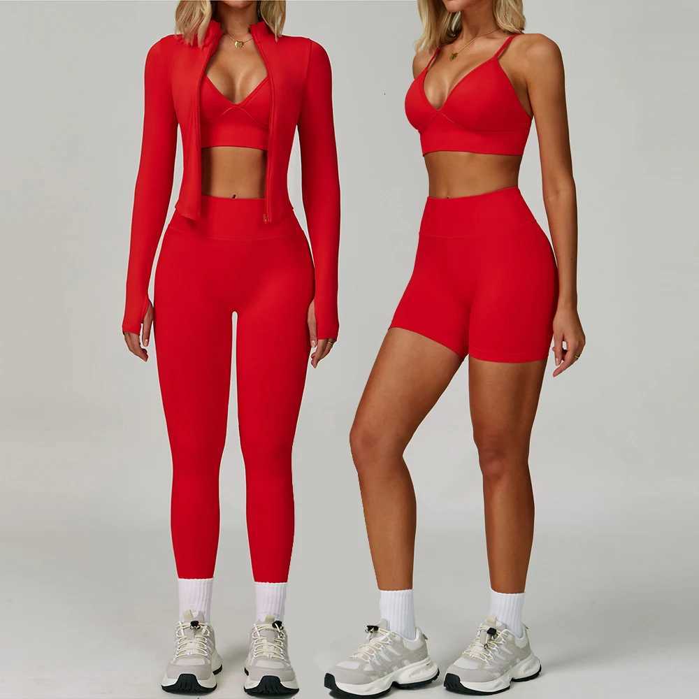 2/3PCS Sportswear Seamless Yoga Set Women Long Sleeve Gym Clothes Yoga Suits Womens Fitness Set Sports Bra Gym Workout Leggingst251219