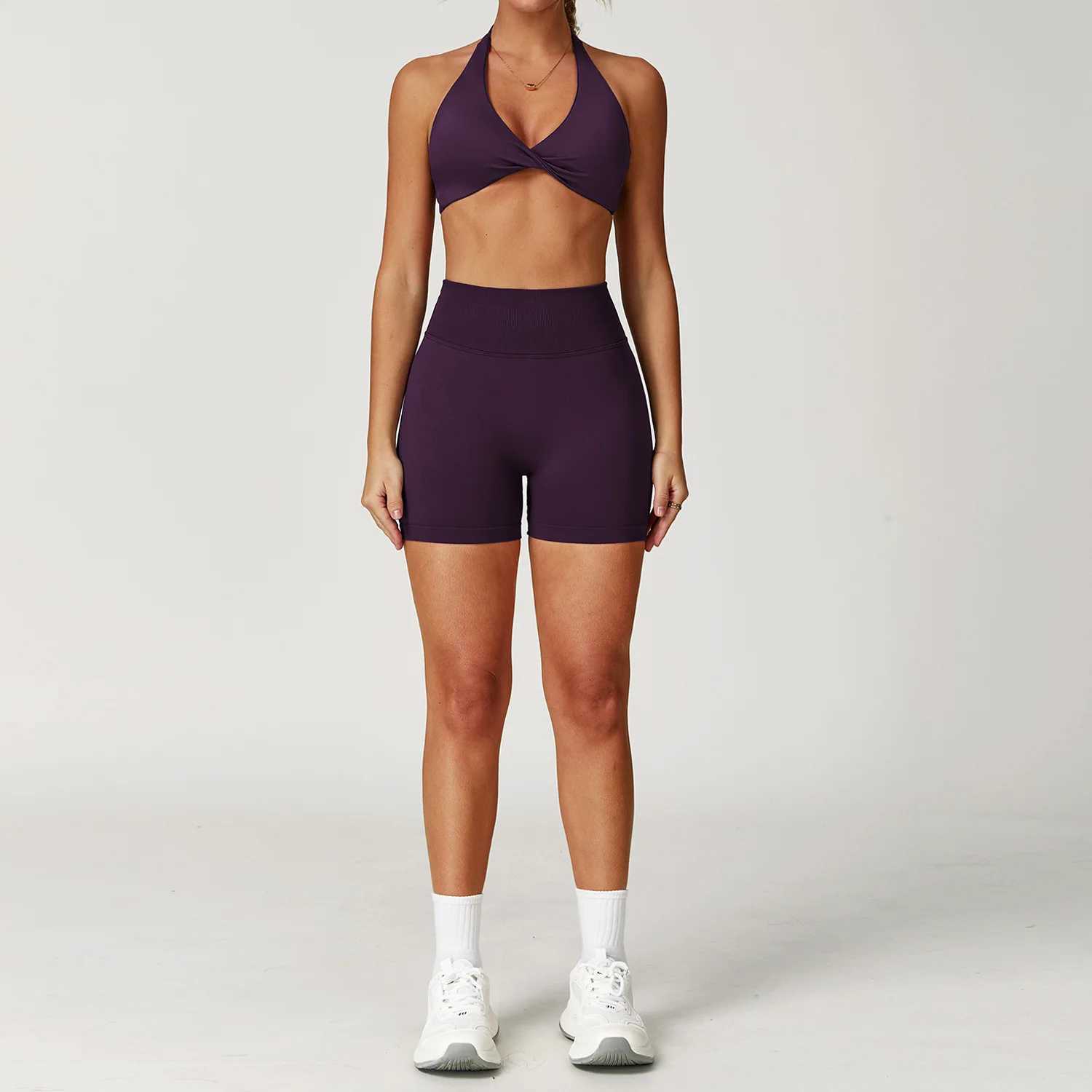 2PCS Yoga Suit Sports Set Women Gym Set Women Tracksuit Running Workout Long Sleeve Sports Shirt Yoga Clothing Seamless Leggingst251219