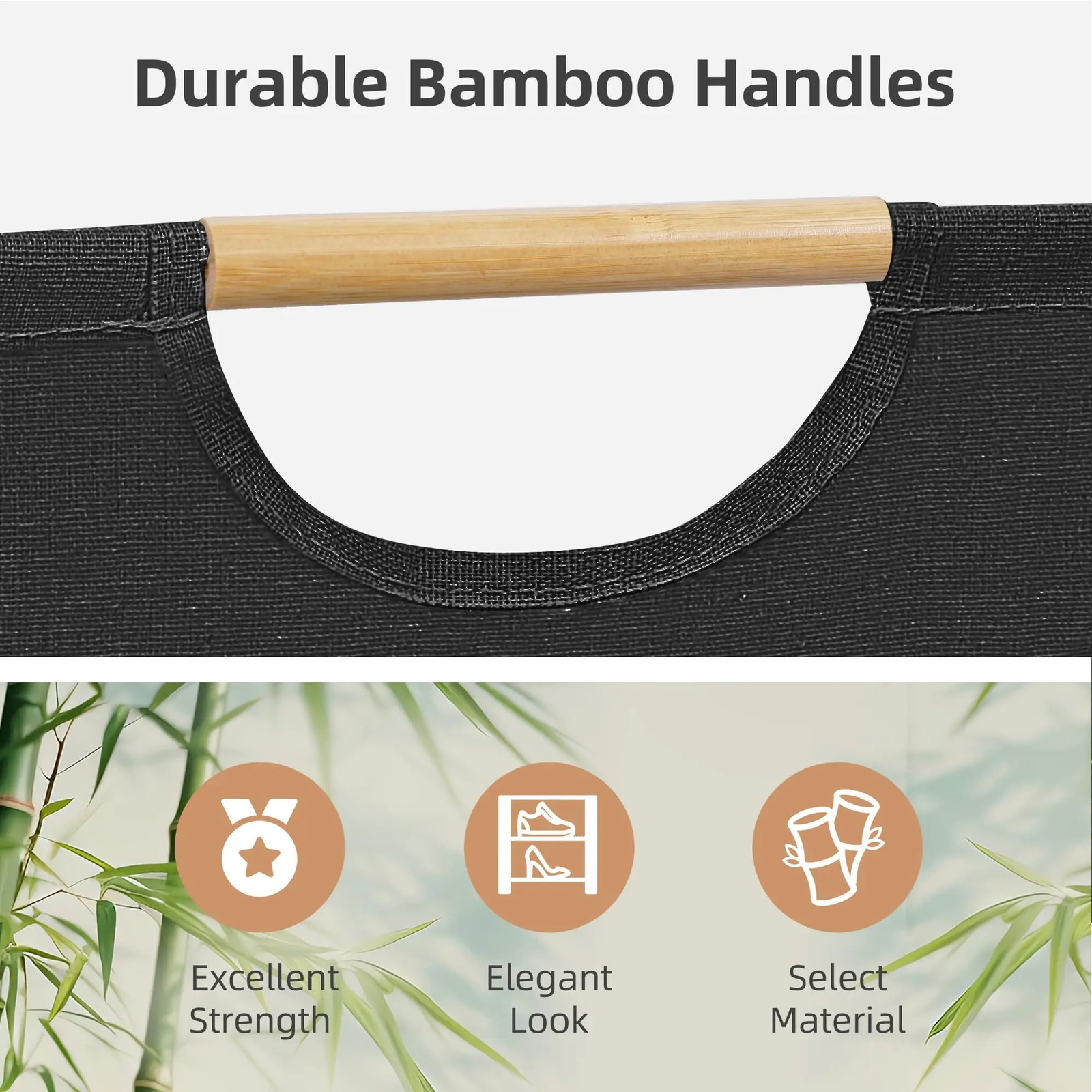 Large Capacity Laundry Basket Portable Dirty Clothes Storage Basket With Handle Black Durable Linen Foldable Laundry Basket 251216