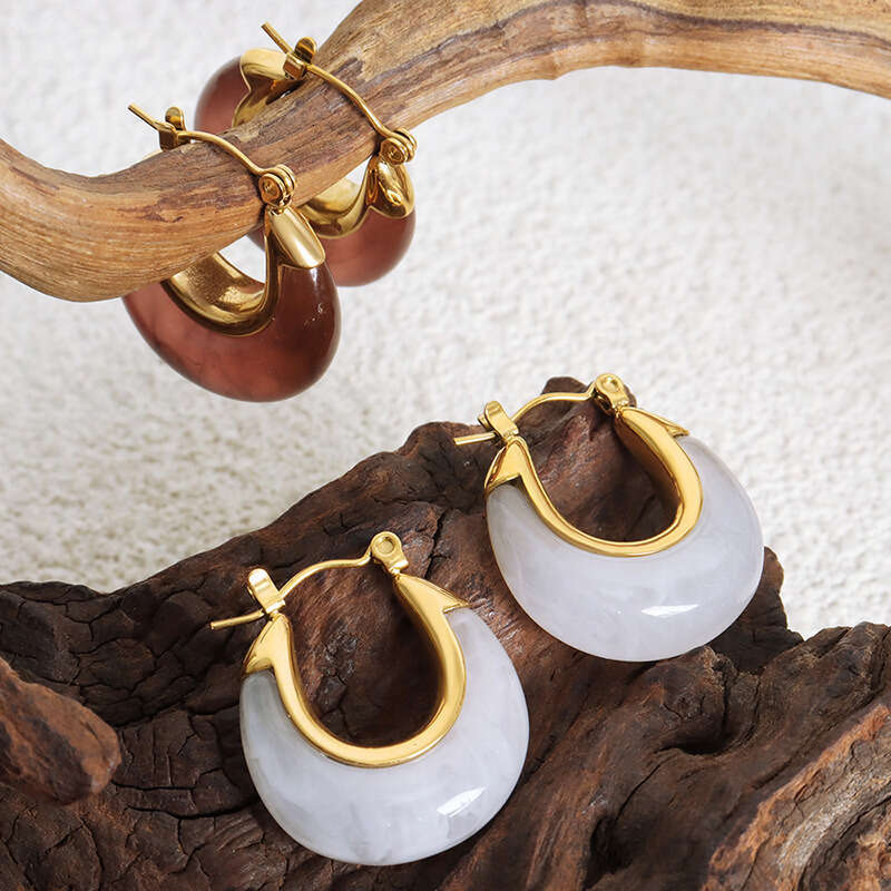 Women's Vintage Style Personality Niche Earrings: 18K Gold/Silver Plated Titanium, Elegant Simple Versatile, Valentine's Day Gift & Fashion 