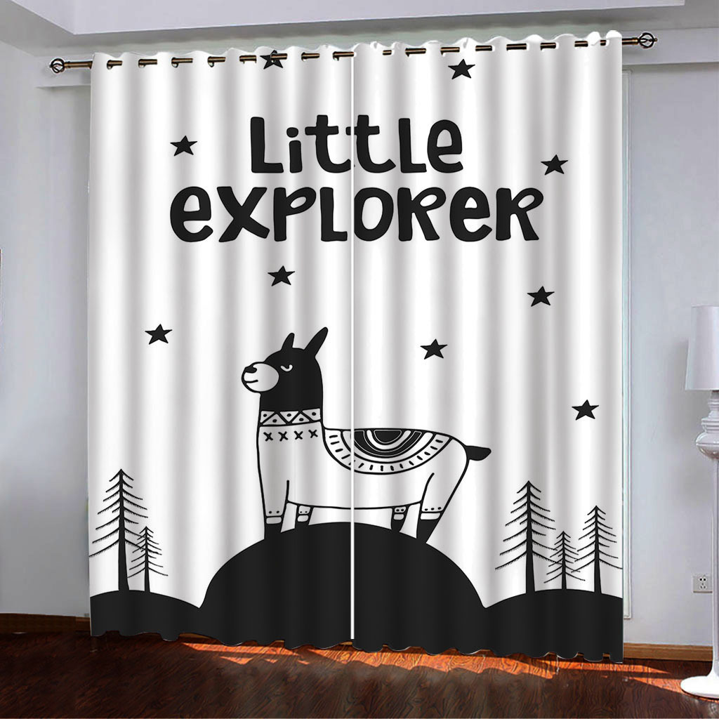 YL-37999 Floral Printed High-Density Blackout Curtain 3D Digital Printing Available for Cross-Border Trade, Custom Designs Accepted.