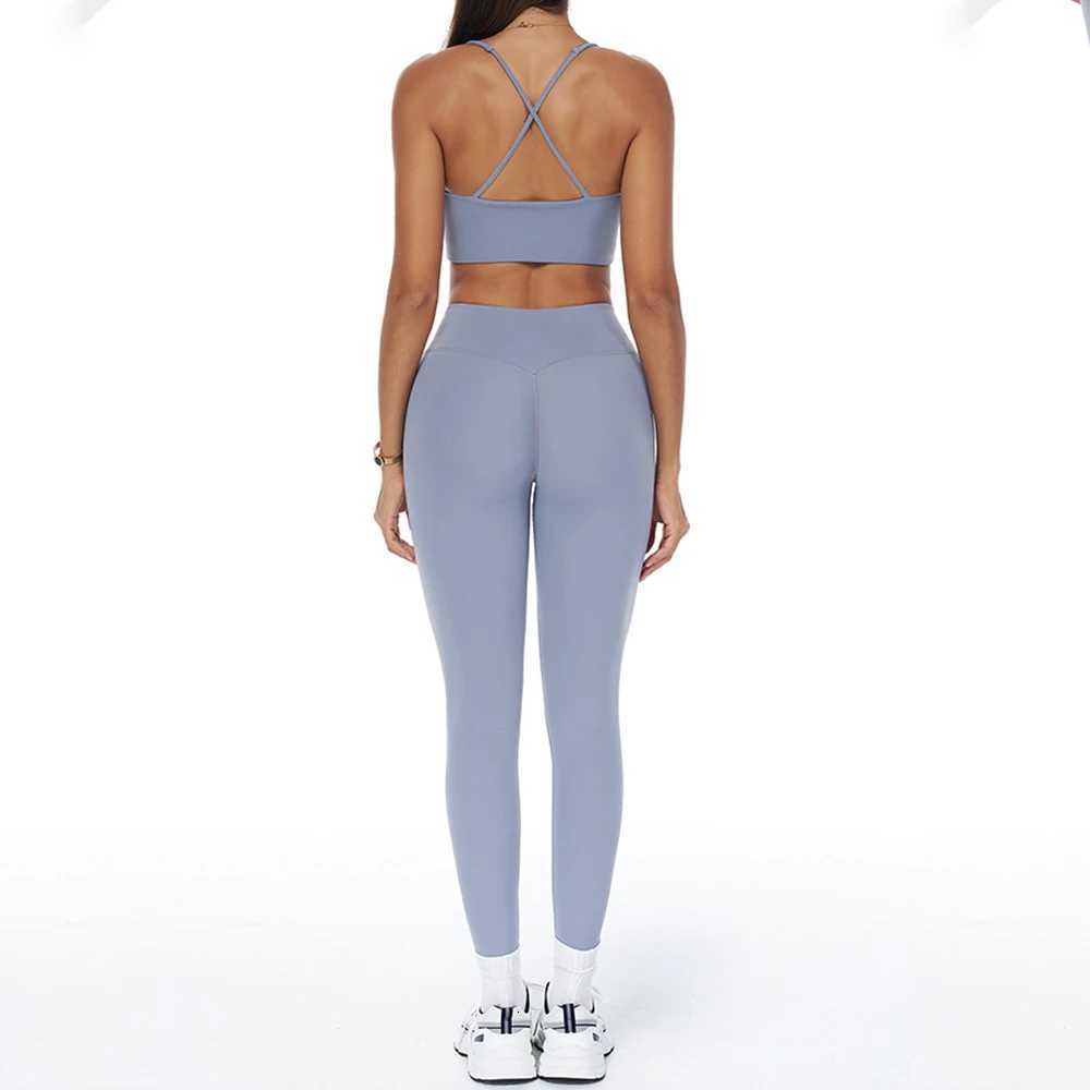 2/3 Pieces Yoga Set Sportswear Gym Clothing Workout Set Women Tracksuits Fitness Long Sleeve Top High Waist Leggings Sports Suitt251219