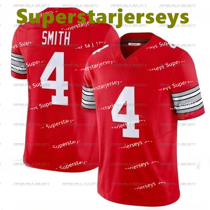 4 Jeremiah Smith Ohio States 2025 College Jersey Jack Sawyer Will Howard Caleb Downs Treveyon Henderson Simon Denzel Burke Miyan