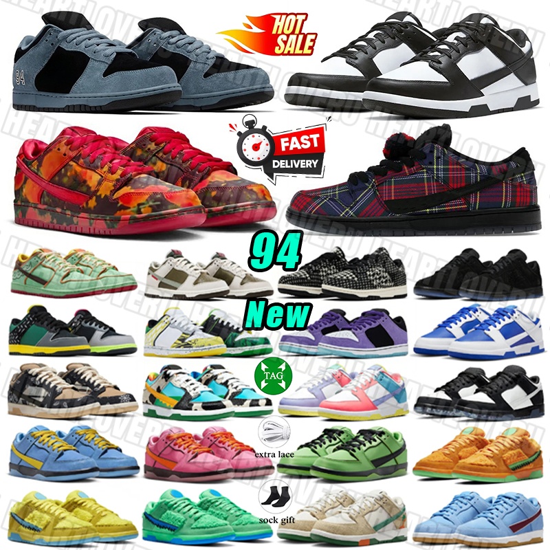 Designer 94 Ocean Fog Mens trainers Panda Black White Grey Fog Running Shoes University Blue leather rubber Nardwua Wizard of Oz Outdoor shoes Womens sneakers