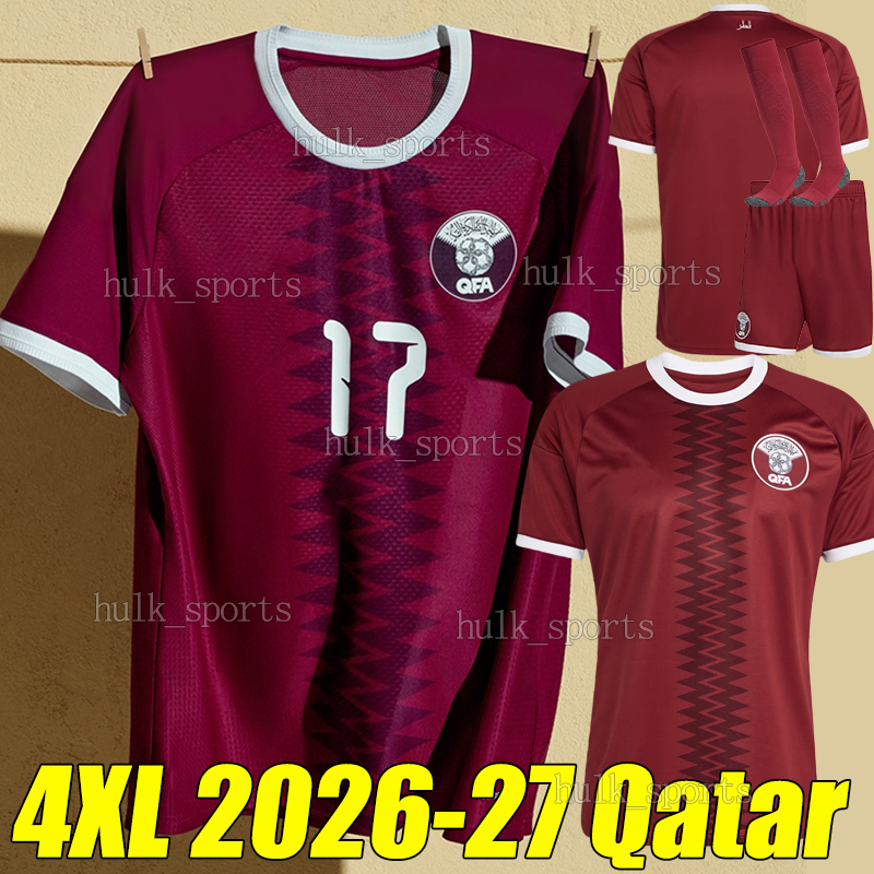 4XL 26/27 Qatar Soccer Jerseys 2026 world cup ALAAELDIN A.ALRAWI MOSTAFA L.MENDES A.ALGANEHI MUNTARI Y.AYMAN M.WAAD MADIBO HOMAM TAREK national team football shirts