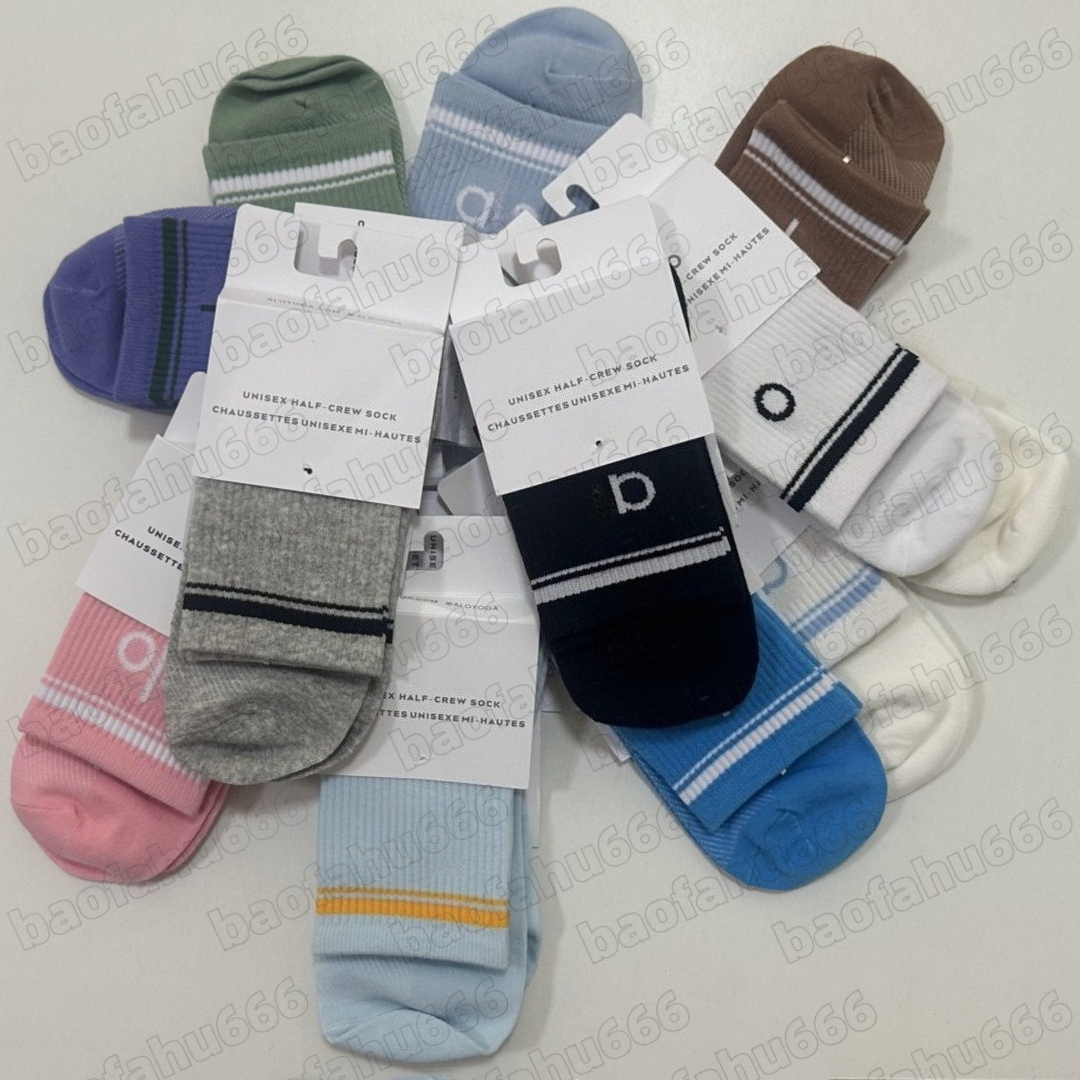 3pairs Classic women's yoga sports socks, vintage socks, men's breathable socks, cotton mid-calf socks, and all-season comfortable training elastic socks