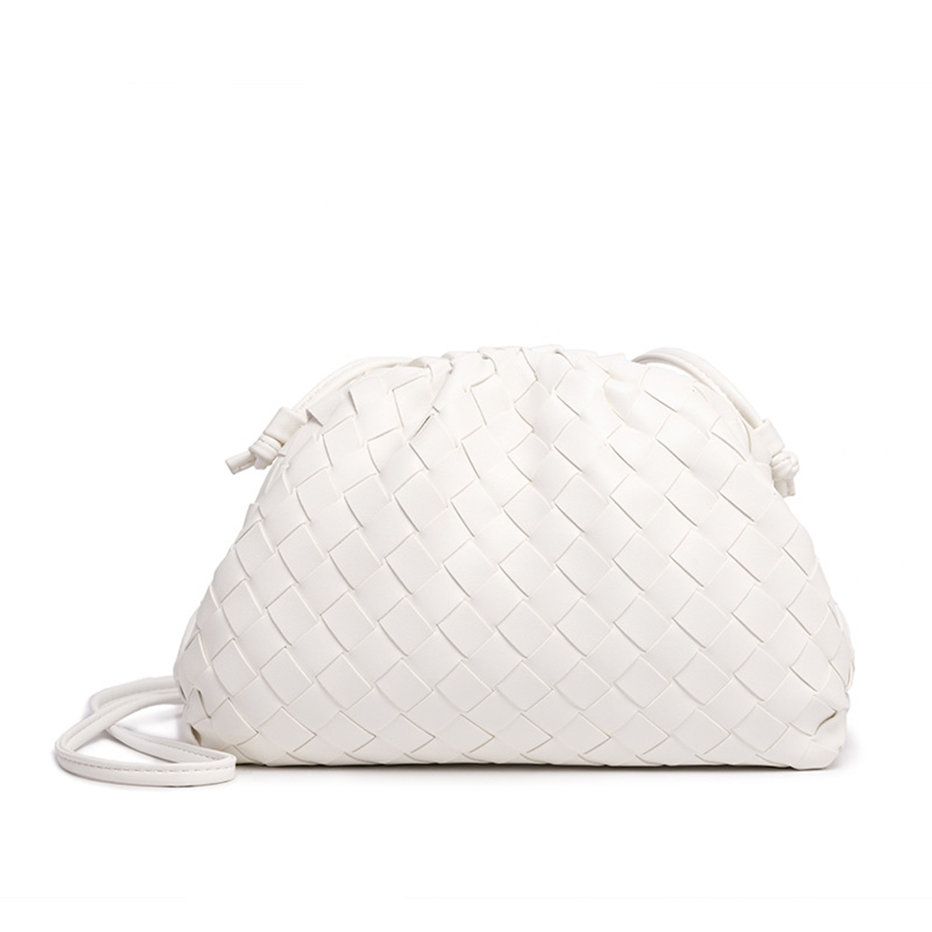 2025 New Korean-style Fashion Woven Handheld Cloud Dumpling Bag Trendy Commuting Versatile Single Shoulder Crossbody Clip Bag