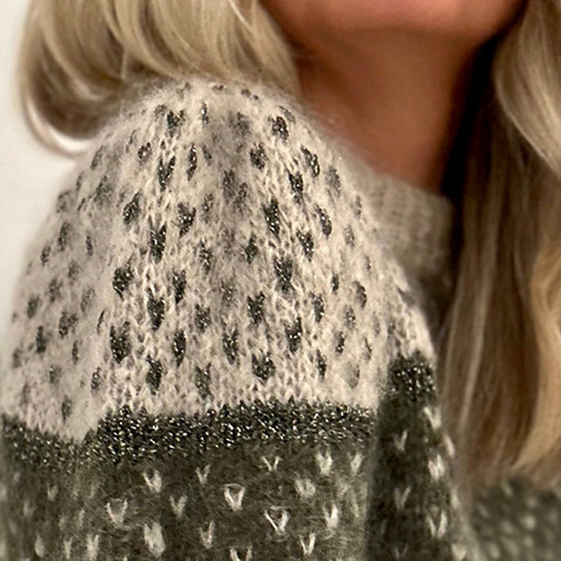 Elegant Women's Clothing Item: Round Collar, Multi-colored Print Cardigan Perfectly Suitable Both Inwardly And Outdoors CCX011