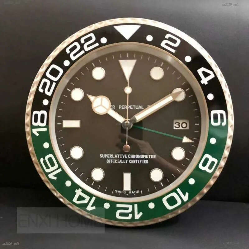 New luxury wall clock, blinds watch with magnifying glass, black grey watch, with Cyclops Giant ultra quiet quartz Reloj De Pared home decor